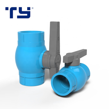 blue color TIS plastic pvc fitting ball valves water